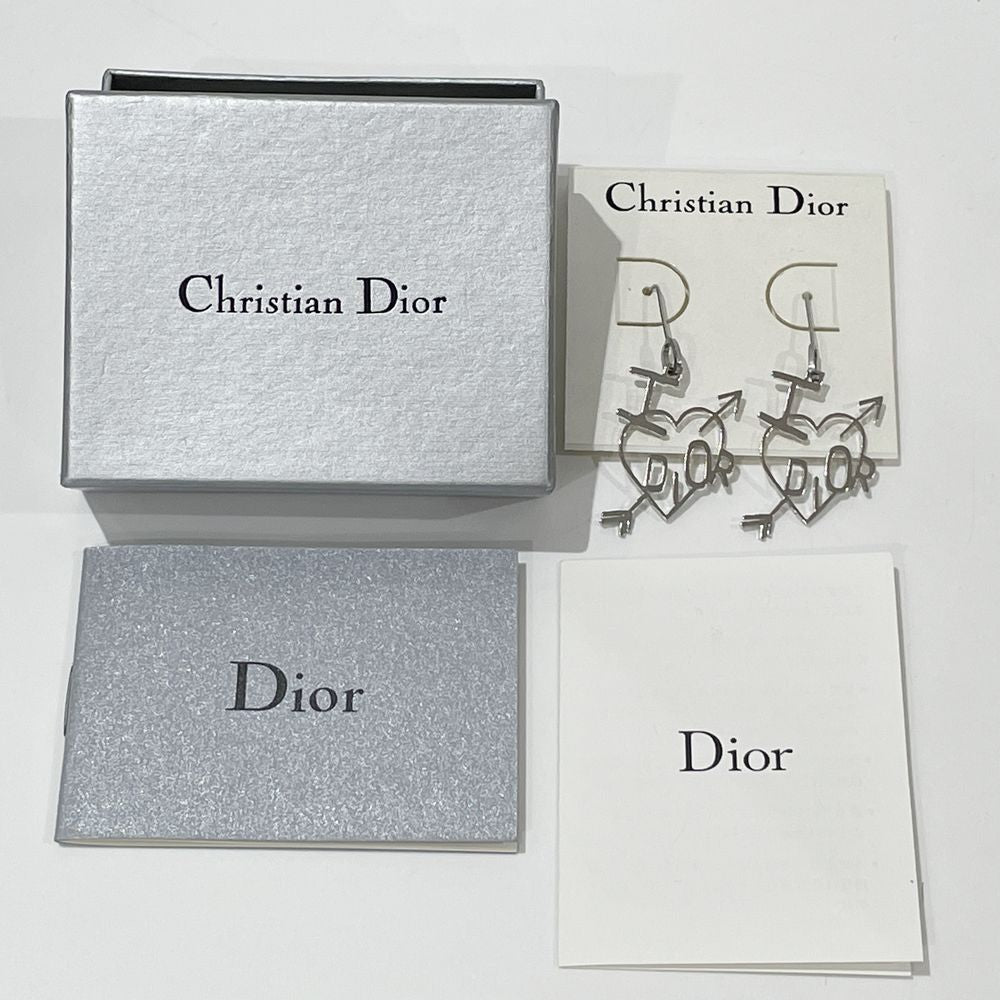 Christian Dior(クリスチャンディオール) ロゴ フック ヴィンテージ ピアス メタル レディース【中古AB】20240227