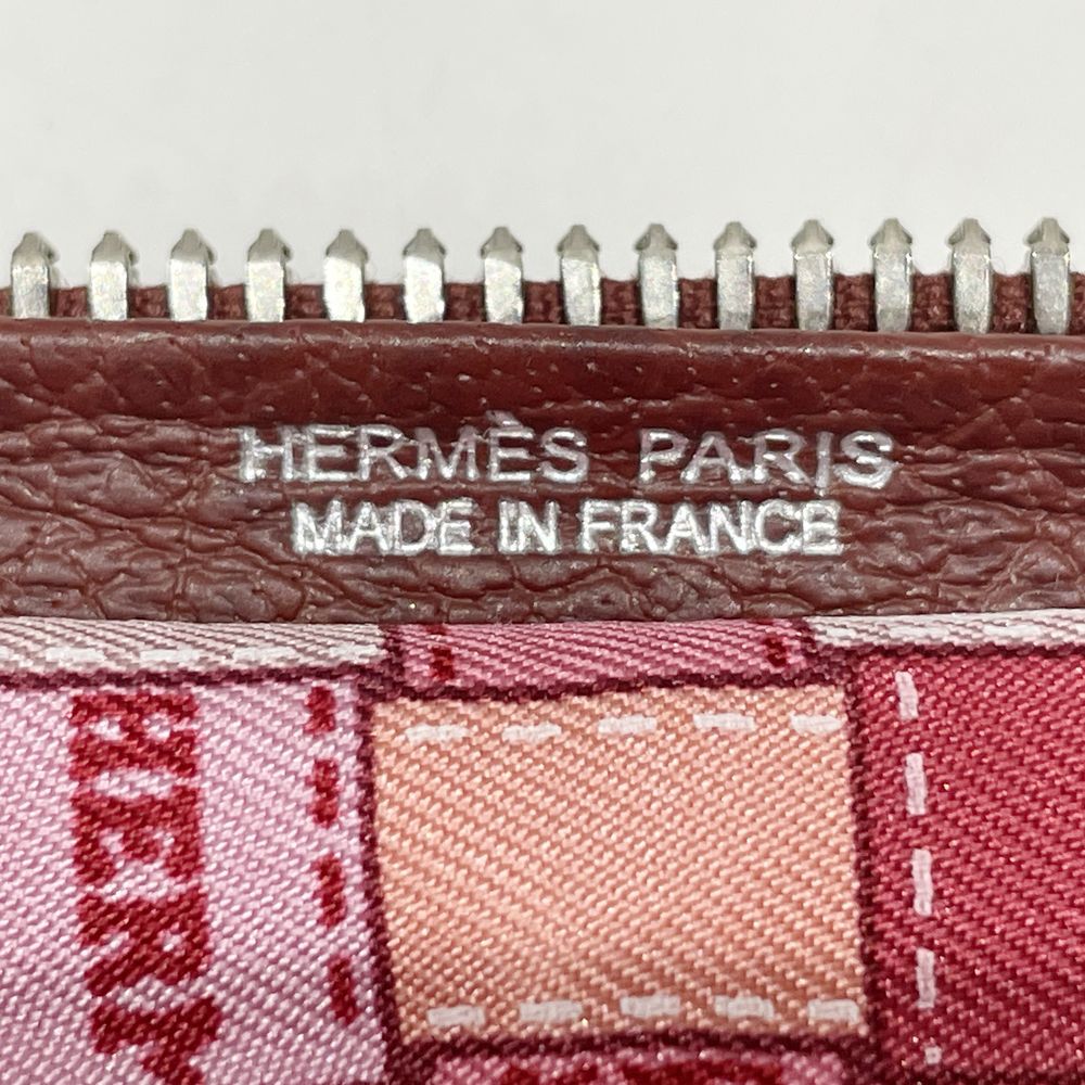 中古AB/使用感小】HERMES エルメス シルキーポップ ボルデュック チェック 折りたたみ エコバッグ レディース トートバッグ  ルージュアッシュ20455009