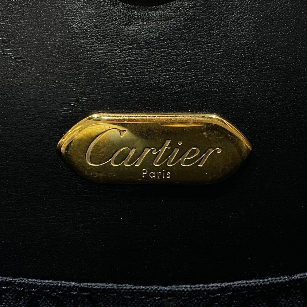 CARTIER(カルティエ) サファイアライン 斜め掛け チェーン ショルダーバッグ レザー レディース【中古B】20240217