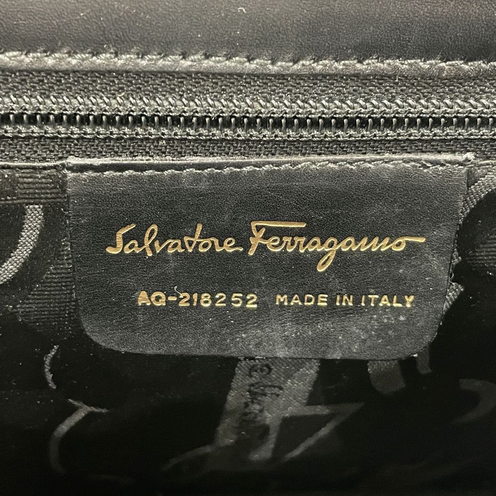 Salvatore Ferragamo (Salvatore Ferragamo) Vara Ribbon AQ-218252 Handbag Leather Women's [Used AB] 20240217