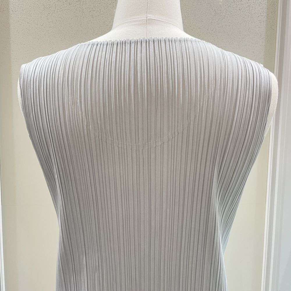 PLEATS PLEASE Issey Miyake Sleeveless Plain Side Slit Size 3 PP01-JH401 Dress Polyester Women's [Used B] 20240305