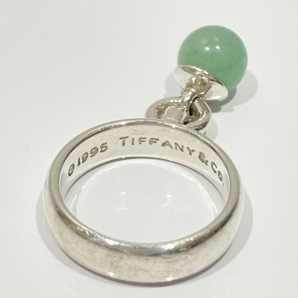 TIFFANY&amp;Co. Ball Dangle Door Knocker Aventurine No. 12 Ring Silver 925 Women's [Used] 20240310