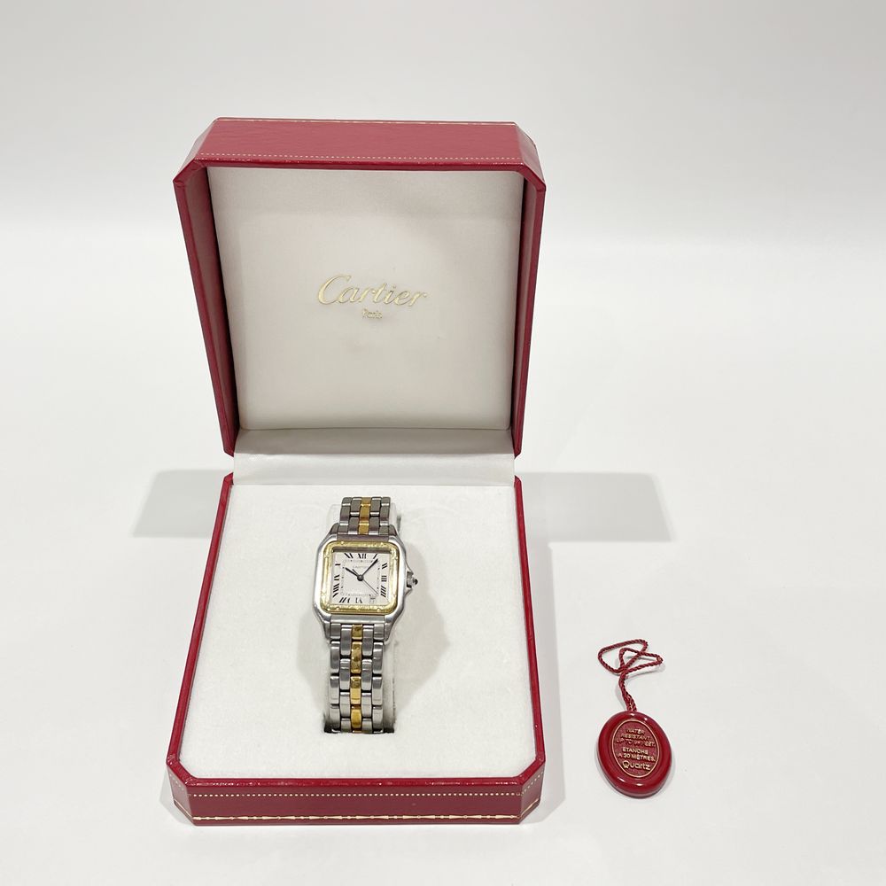 中古B/標準】CARTIER カルティエ パンテールMM 1ロウ スイス製クオーツ レディース 腕時計20455068