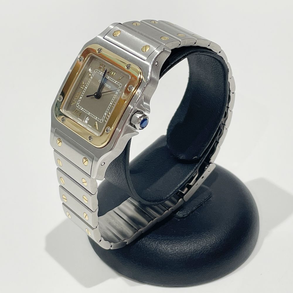 中古AB/使用感小】CARTIER カルティエ サントスガルベLM スイス製クオーツ ユニセックス 腕時計 W20030C420456207