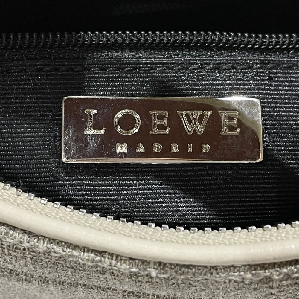 LOEWE Logo Hobo Combi Vintage One Shoulder Shoulder Bag Canvas/Leather Women's [Used AB] 20240302