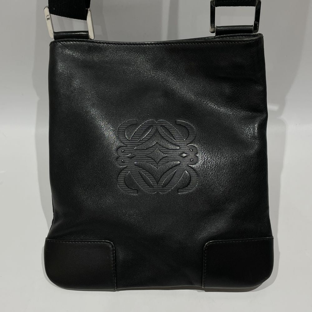 LOEWE Anagram Crossbody Vintage Shoulder Bag Leather Unisex [Used B] 20240224