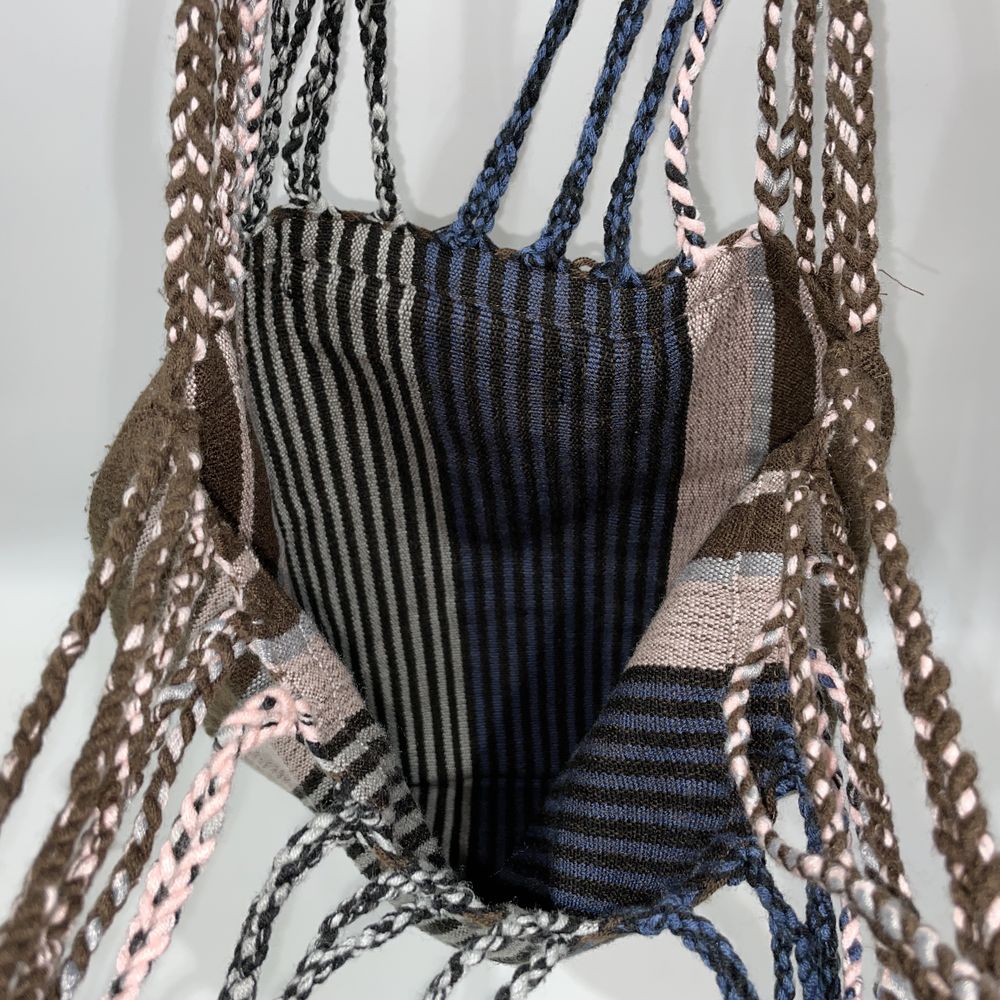 MARNI FLOWER CAFE Hammock Striped Shoulder Bag Polyester Women's [Used AB] 20240224