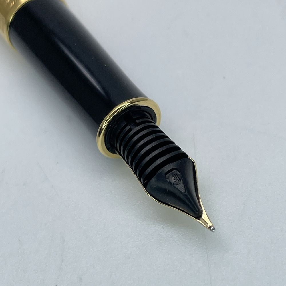 PARKER(パーカー) 万年筆 ソネット カスケード ゴールドプレート 両用式 ペン先750 字幅F細字 廃版品 ユニセックス【中古AB】20240225