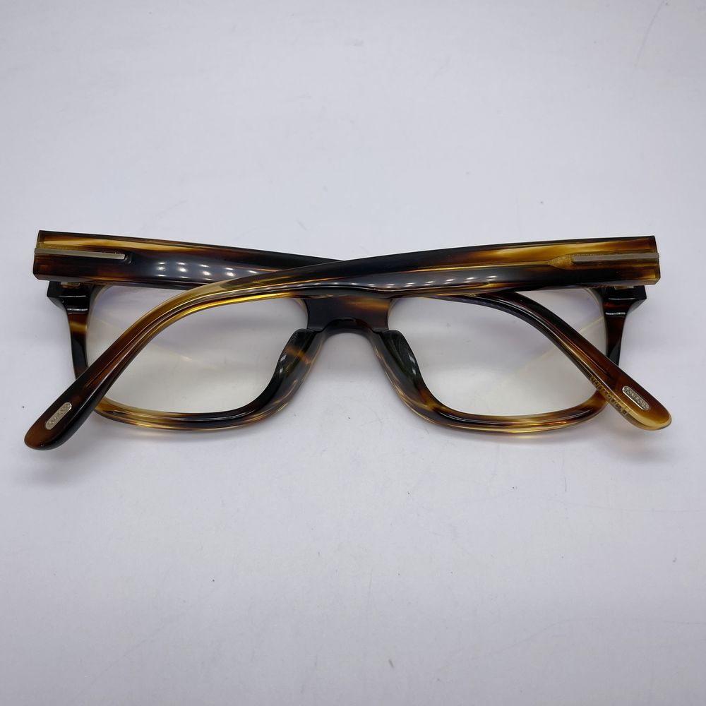 TOM FORD Glasses TF5535-FB Wellington 54 Mouths 19 145 Asian Fit Eyewear Demi Pattern PC Lens Glasses Acetate/Metal [Used AB] 20240303