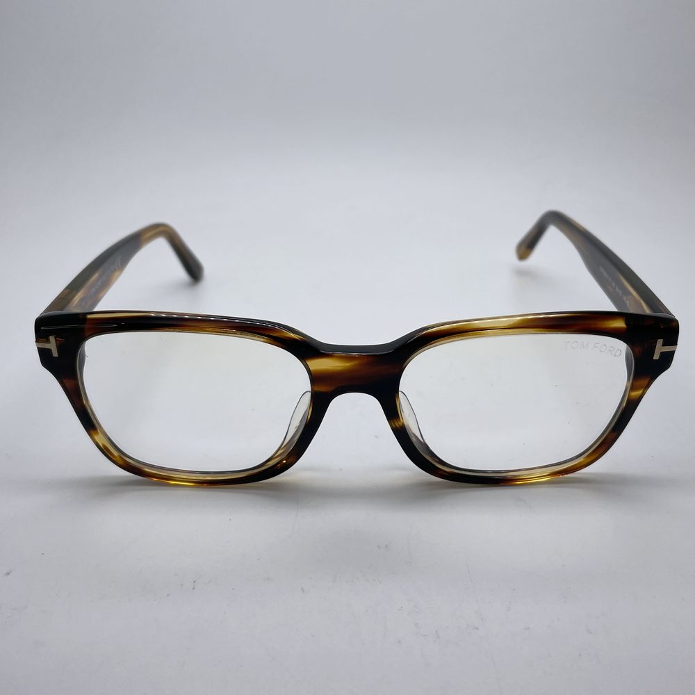 TOM FORD Glasses TF5535-FB Wellington 54 Mouths 19 145 Asian Fit Eyewear Demi Pattern PC Lens Glasses Acetate/Metal [Used AB] 20240303