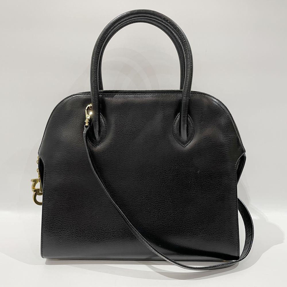 Salvatore Ferragamo Gancini 2WAY BW-215644 Handbag Leather Women's [Used AB] 20240309