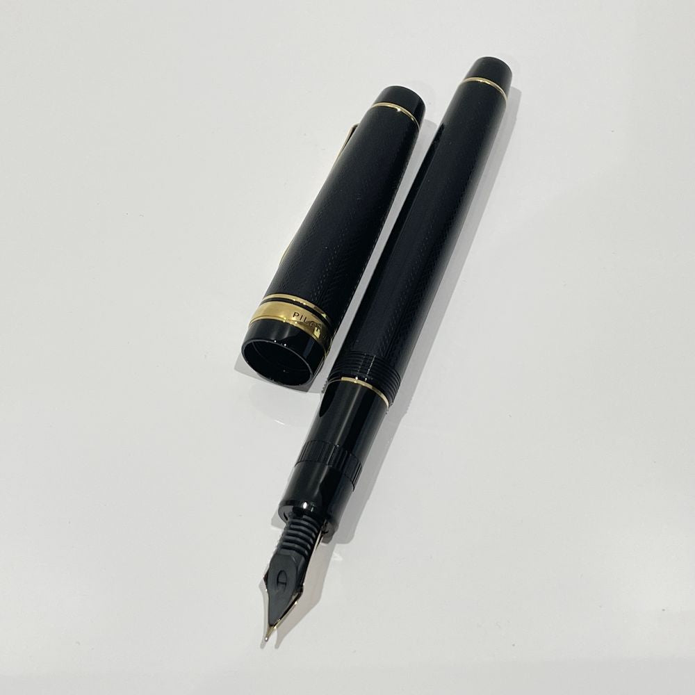 PILOT justus 95 net black Font width: M medium fine nib 14K dual-use elasticity adjustable fountain pen resin/metal unisex [Used AB] 20240315