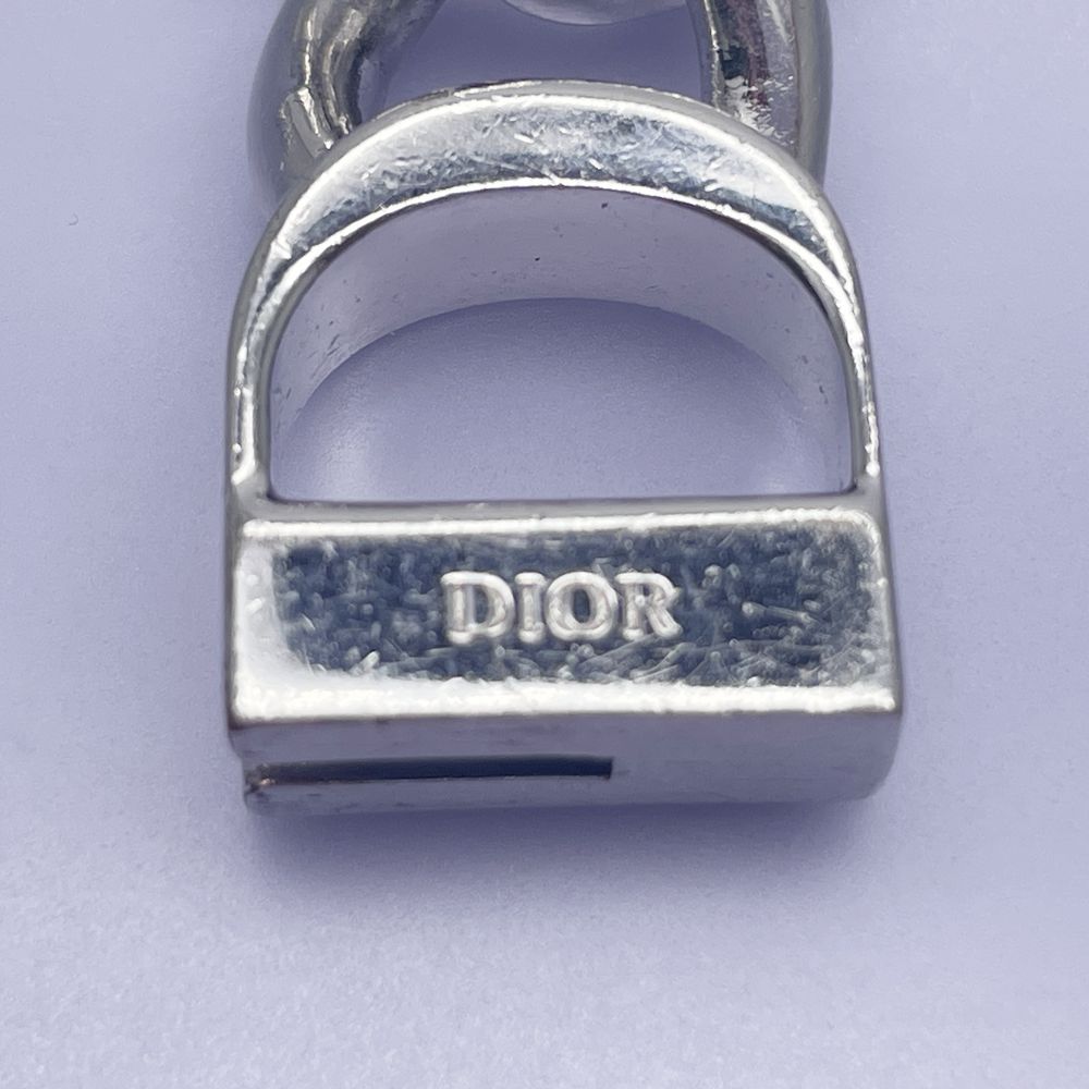 中古B/標準】Dior ディオール CD Icon チェーンリンク アイコン 極太 真鍮 メンズ ネックレス N1097HOMMT_D000 シルバー 20457852