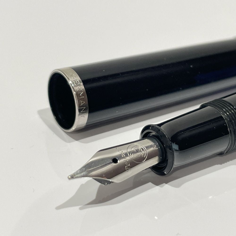 PERIKAN Classic M205 Blue Marble Blue Character Width M (Medium) Inhalation Type Compact Size M400 Fountain Pen Metal/Celluloid Unisex [Used AB] 20240309