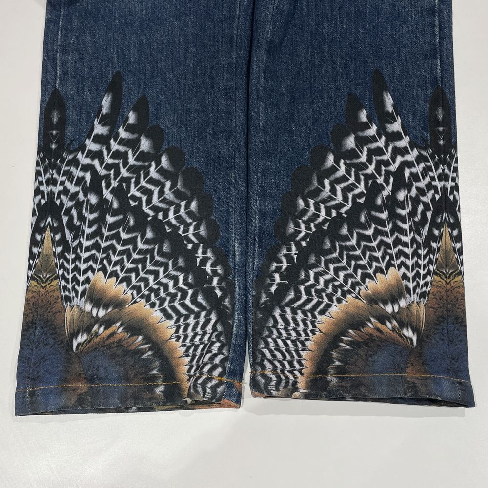 Marcelo Burlon WINGS MID WASH SLIM DENIM Wash Slim 29 Denim Pants Cotton/Polyester Men's [Used AB] 20240324