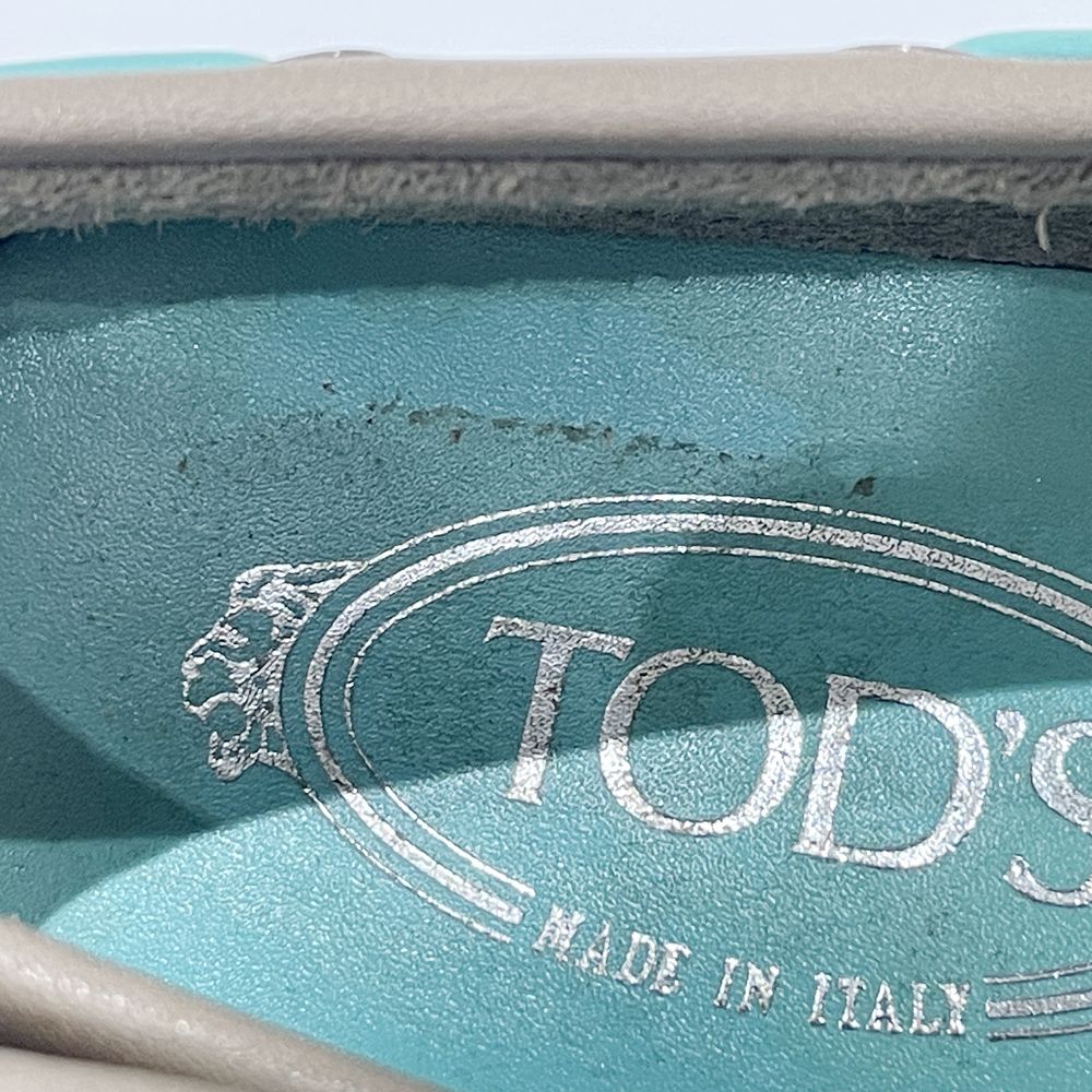 TOD’S(トッズ) ドライビングシューズ スリッポン 38 Gommini バイカラー モカシン レザー レディース【中古AB】20240413