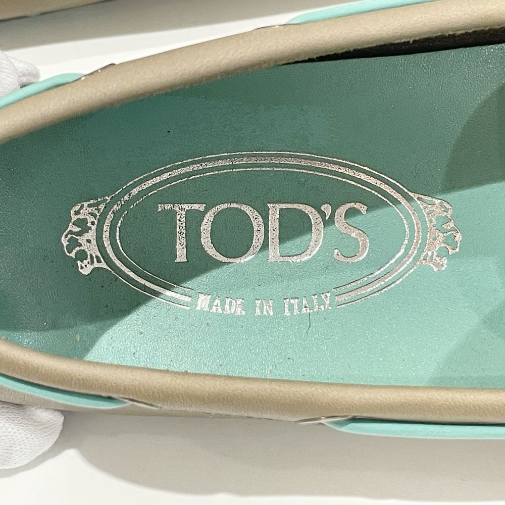 TOD’S(トッズ) ドライビングシューズ スリッポン 38 Gommini バイカラー モカシン レザー レディース【中古AB】20240413