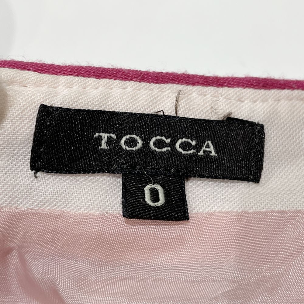 TOCCA(トッカ) サイズ0（Sサイズ）ツイード フレア ピンク 膝丈 スカート コットン/ポリエステル/他 レディース【中古AB】20240514