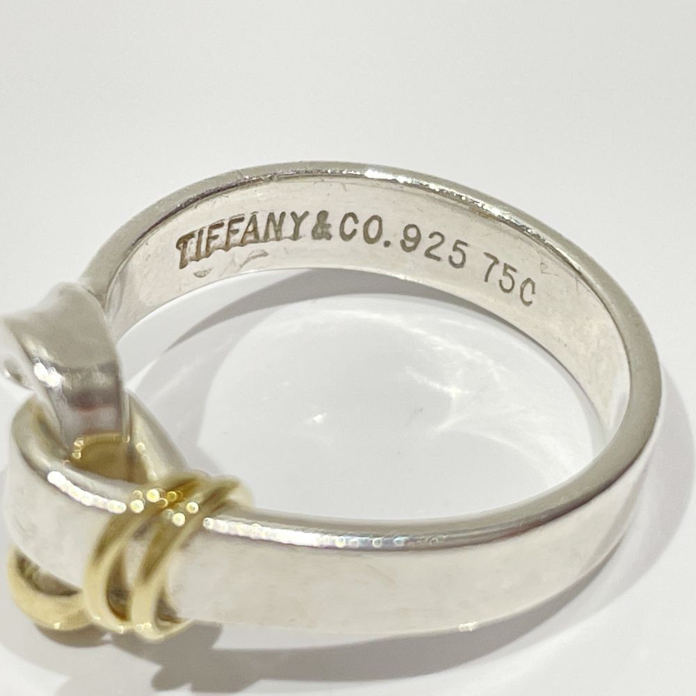 TIFFANY&Co.(ティファニー) フック＆アイ 12号 リング・指輪 シルバー925/K18イエローゴールド レディース【中古B】20240403