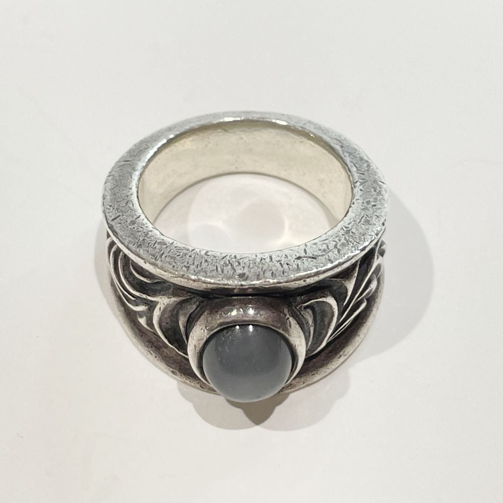 ARGENT GLEAM Colored Stone Arabesque Size 17.5 Ring Silver 925 Men's [Used B] 20240315