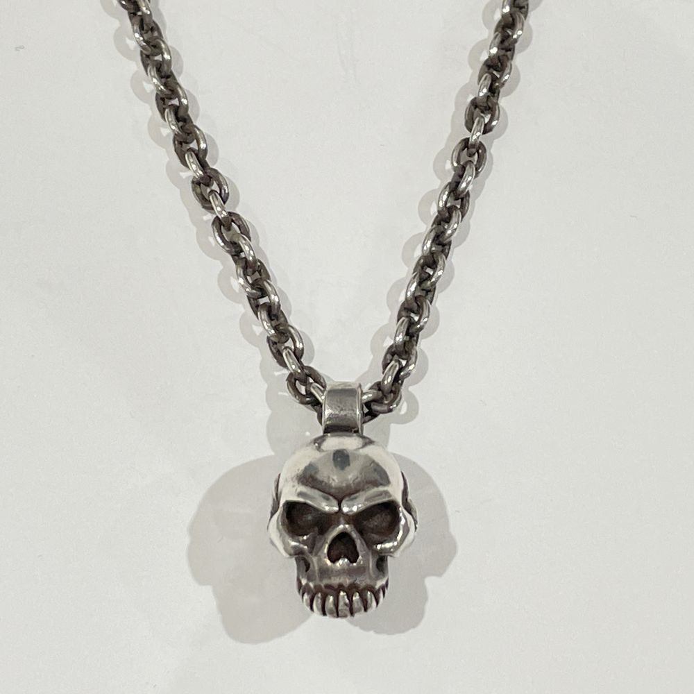 Argent Gleam Skull Necklace Silver 925 Men's [Used B] 20240315