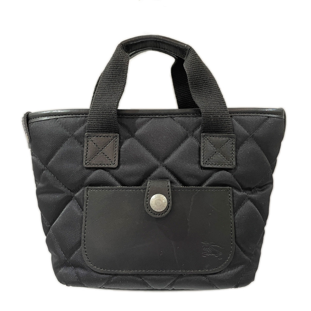 BURBERRY London Quilted Internal Check Mini Handbag Nylon/Leather Women's [Used B] 20240309