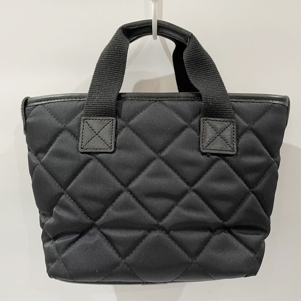 BURBERRY London Quilted Internal Check Mini Handbag Nylon/Leather Women's [Used B] 20240309