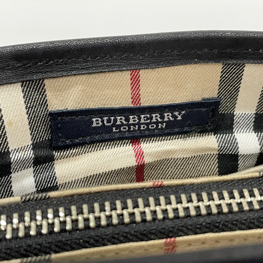 BURBERRY London Quilted Internal Check Mini Handbag Nylon/Leather Women's [Used B] 20240309