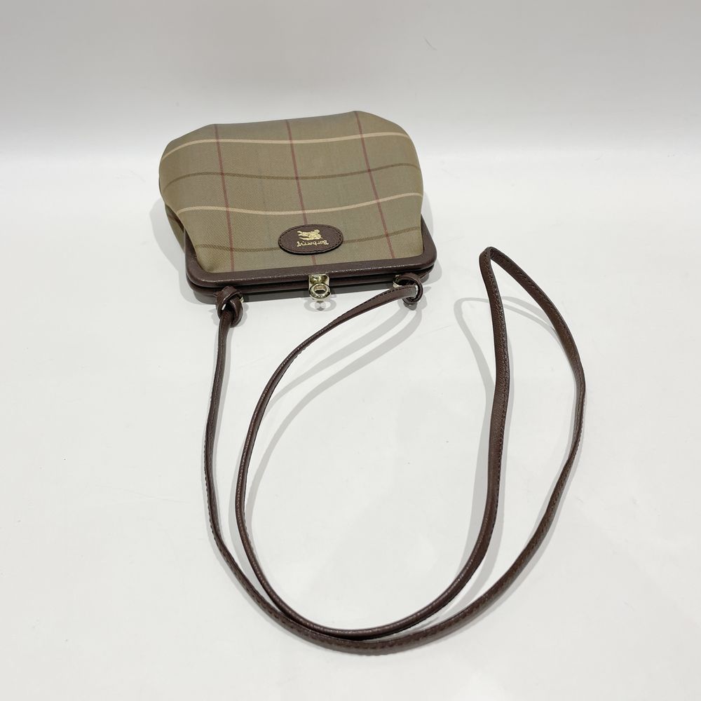 Burberrys Bag Check Mini Crossbody Vintage Shoulder Bag Canvas/Leather Women's [Used B] 20240309