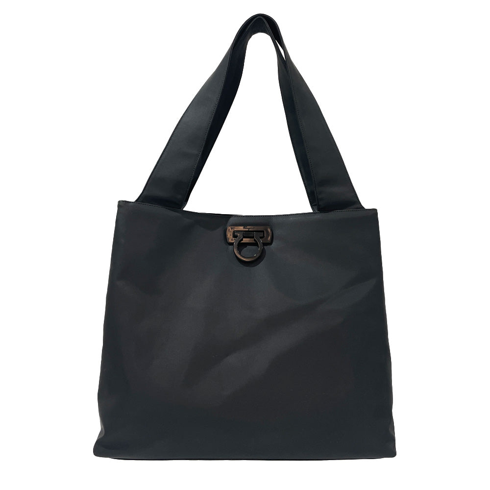 Salvatore Ferragamo Gancini Shoulder Bag AU-21 7736 Shoulder Bag Nylon Women's [Used AB] 20240310