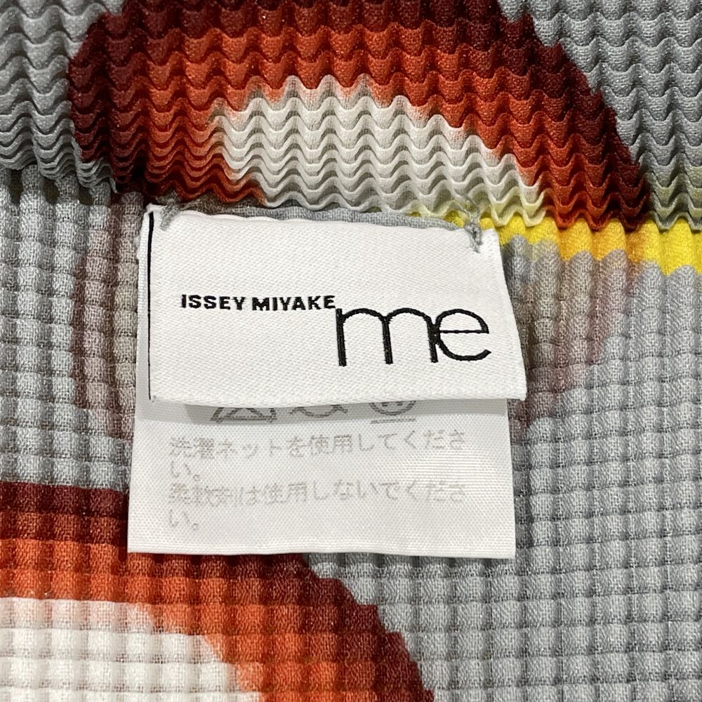 me ISSEY MIYAKE(ミー イッセイミヤケ) 総柄 ハイネック プリーツ プリント 21SS MI11FJ271 カットソー ポリエステル レディース【中古AB】20240324