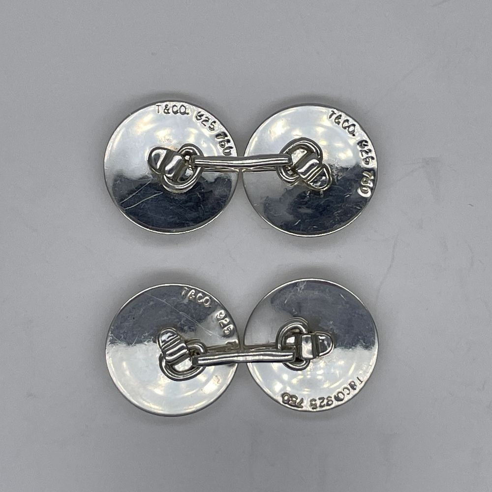 TIFFANY&amp;Co. [Rare] Combination Button Cufflinks Silver 925/K18 Yellow Gold Men's [Used AB] 20240320