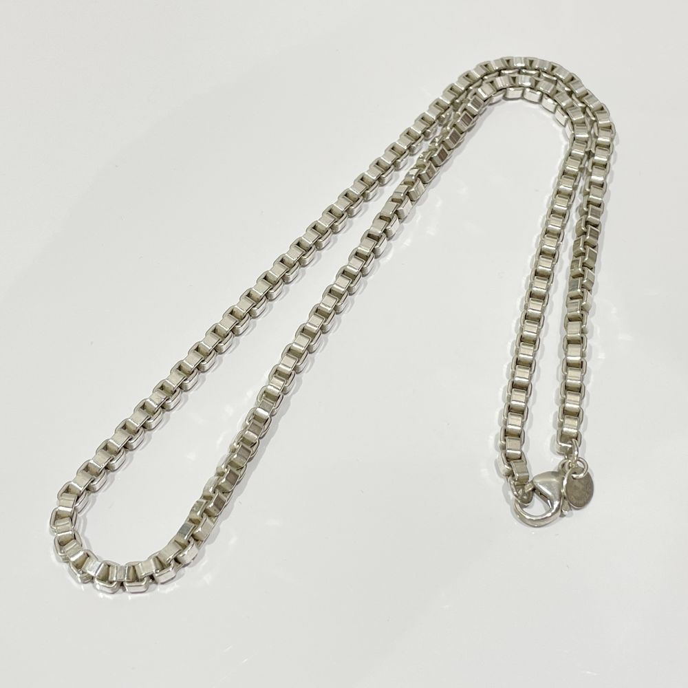 中古AB/使用感小】TIFFANY&Co. ティファニー ベネチアン シルバー925 ユニセックス ネックレス シルバー20457997