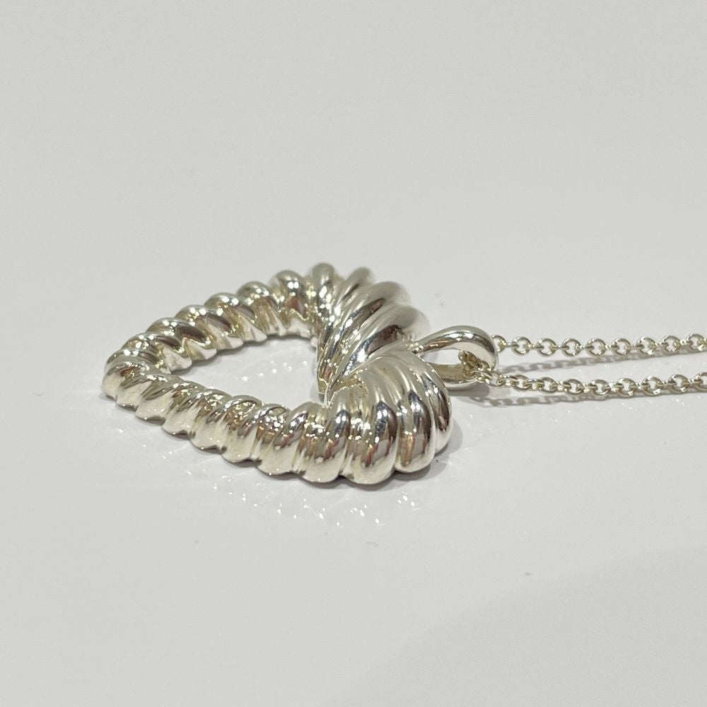 TIFFANY&amp;Co. Twist Heart Necklace Silver 925 Women's [Used B] 20240326