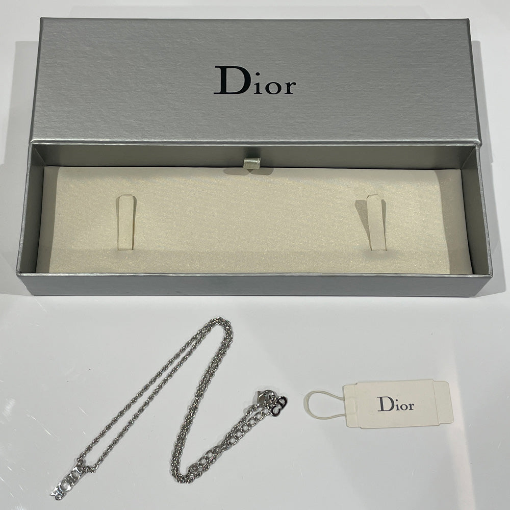 Christian Dior(クリスチャンディオール) ディオール ロゴ バー ヴィンテージ ネックレス メタル レディース【中古AB】20240402