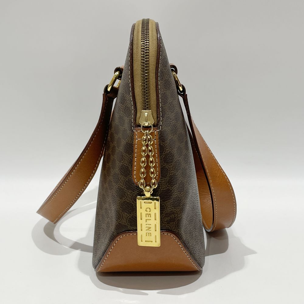 CELINE Macadam Triomphe Vintage Handbag with Logo Charm PVC/Leather Women's [Used B] 20240316
