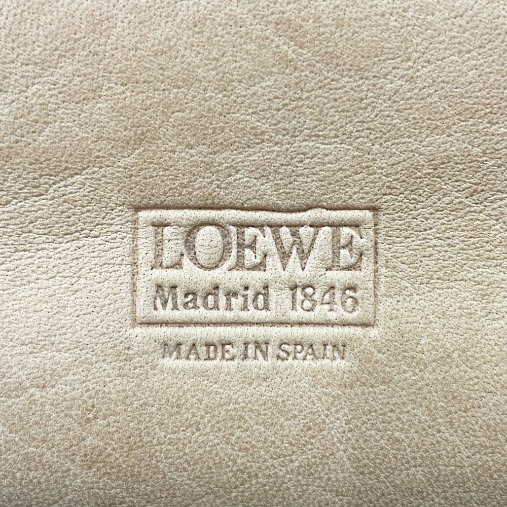 LOEWE(ロエベ) アナグラム タッセル 斜め掛け ヴィンテージ ショルダーバッグ スエード/レザー レディース【中古B】20240420