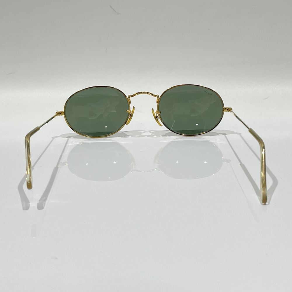 Ray-Ban Vintage Round Milgrain Round Frame Made in USA B&amp;L Sunglasses Metal/Glass Unisex [Used AB]