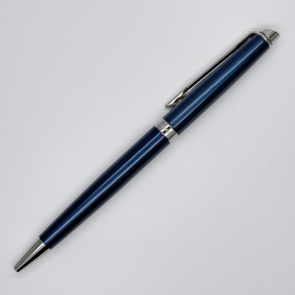 WATERMAN Metropolitan Essential Metallic Blue CT Twist-style ballpoint pen with pen case, metal, unisex [Used A]