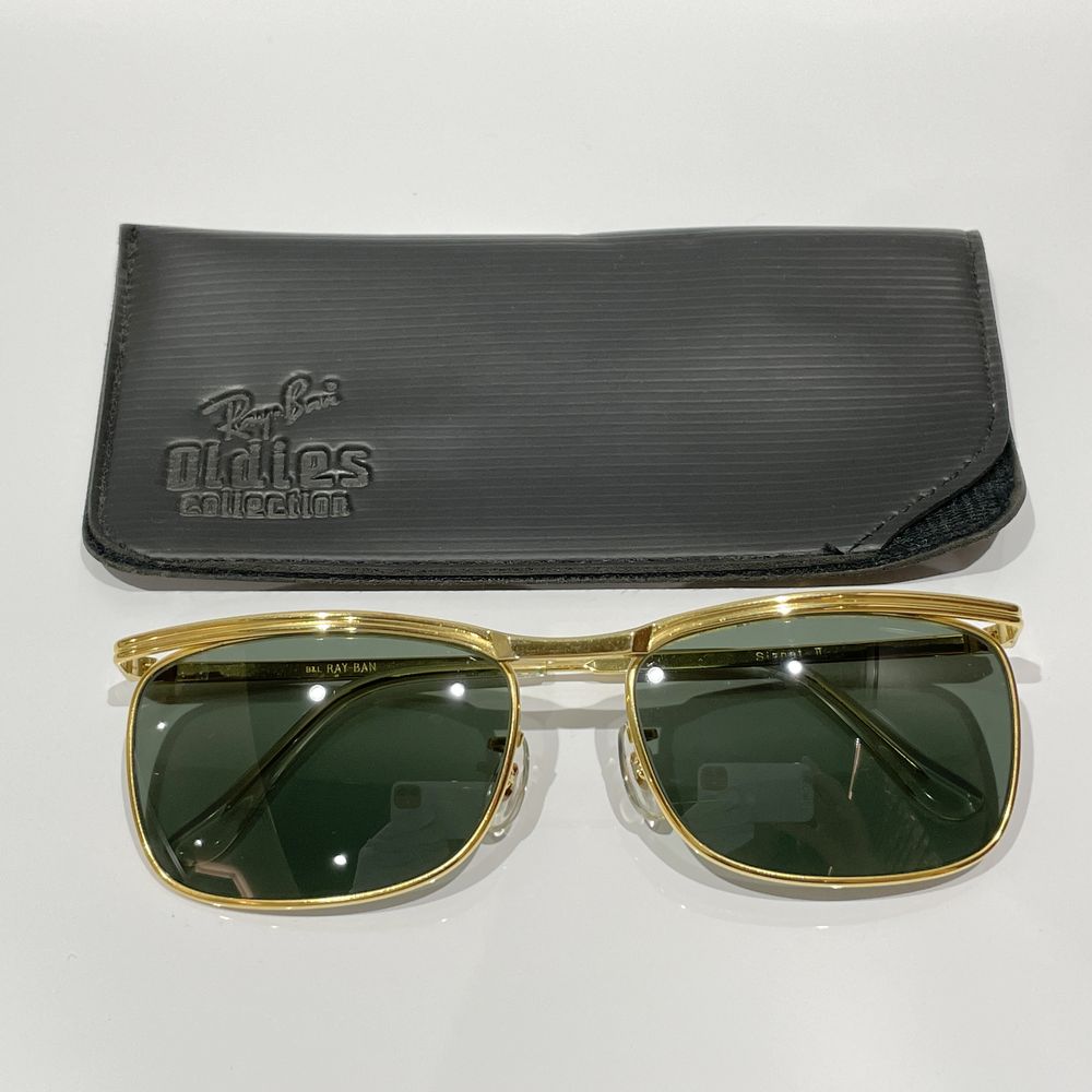 中古AB/使用感小】Ray-Ban レイバン ヴィンテージ Signet2 シグネットツー スクエアレンズ G15 B&L ユニセックス サングラス  ゴールド20458236