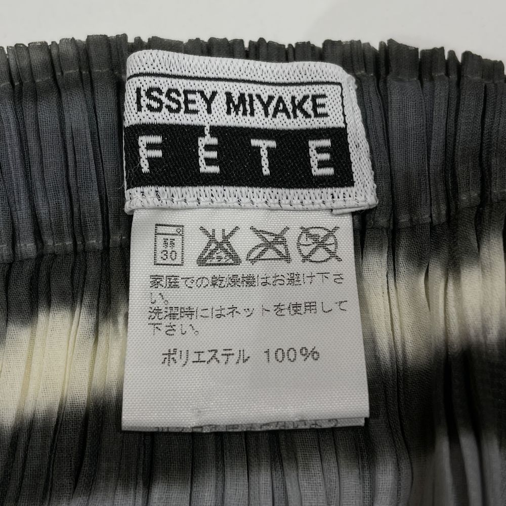 ISSEY MIYAKE FETE Border Transparency Size 2 IF72FG2182 Long Skirt Polyester Women's [Used AB] 20240324
