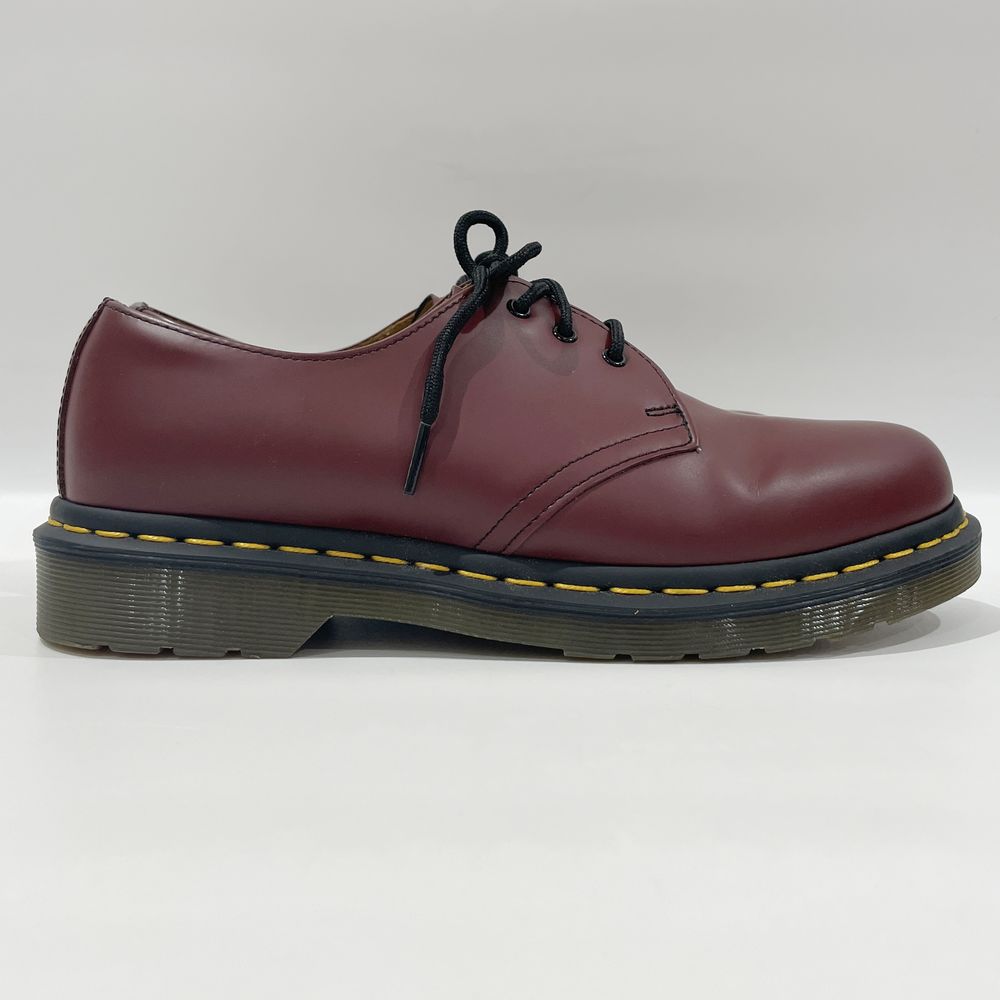 中古AB/使用感小】Dr.Martens ドクターマーチン 1461 3 ホール UK7（25.5cm程） メンズ ローファー WY004  ワインレッド20458244