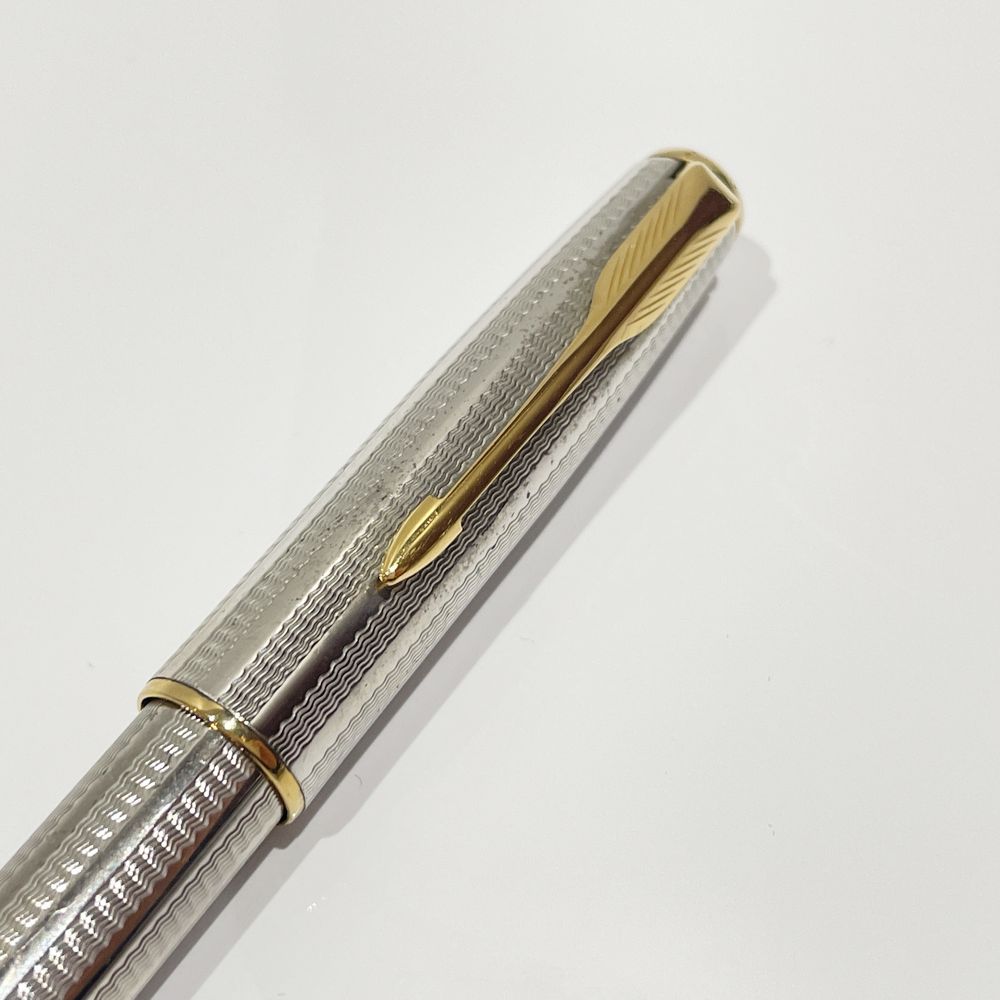 PARKER(パーカー) ソネット 両用式 ペン先750 字幅M 万年筆 メタル ユニセックス【中古AB】20240412