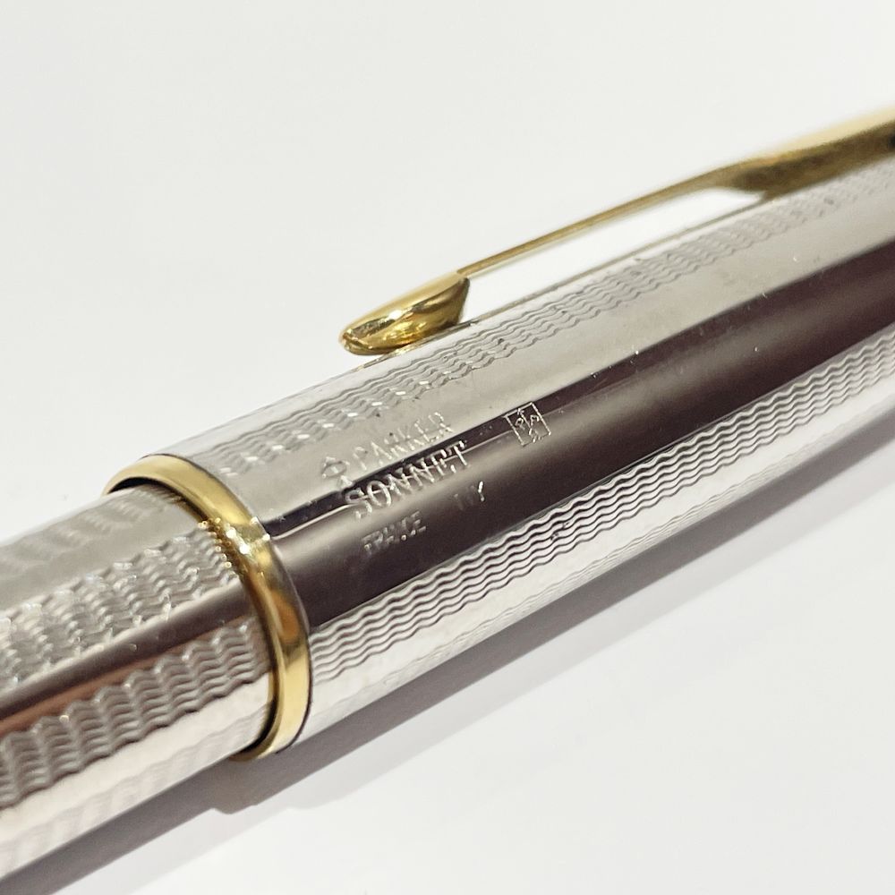 PARKER(パーカー) ソネット 両用式 ペン先750 字幅M 万年筆 メタル ユニセックス【中古AB】20240412