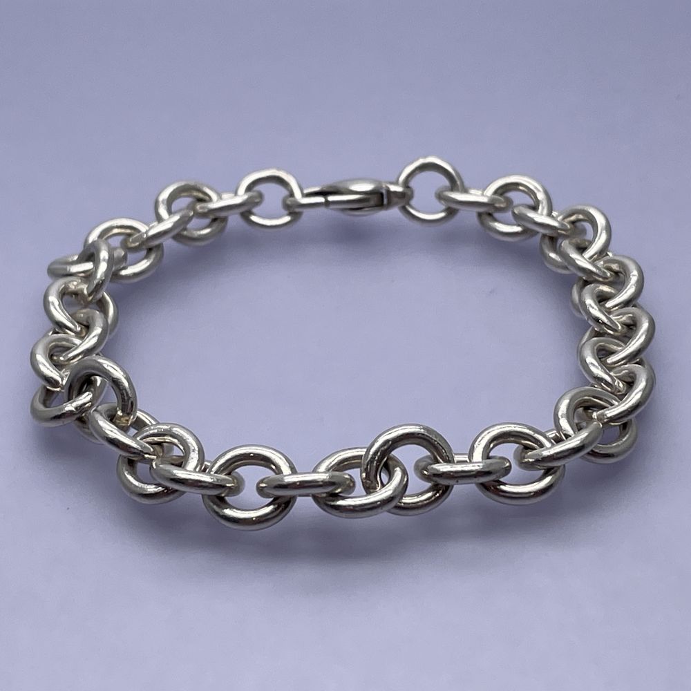 TIFFANY&amp;Co. Donut Link Chain Bracelet Silver 925 Women's [Used B] 20240320