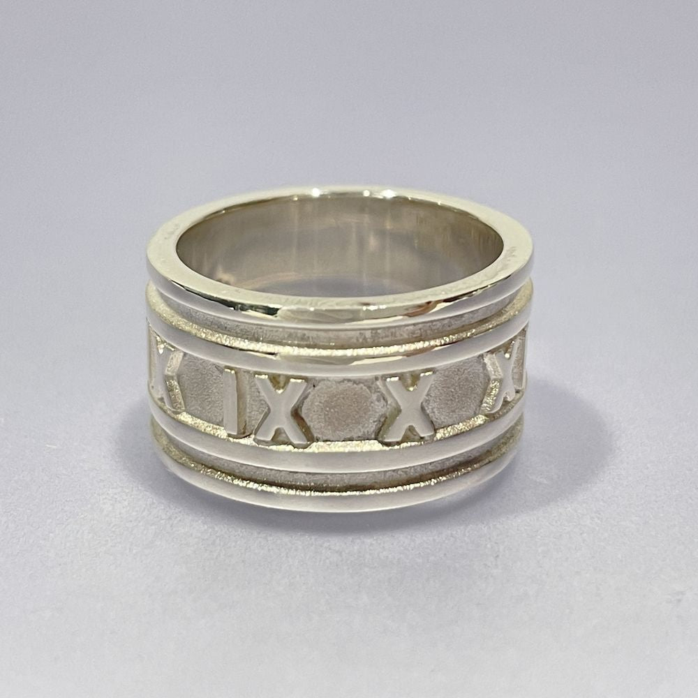 中古AB/使用感小】TIFFANY&Co. ティファニー アトラス ワイド シルバー925 メンズ リング・指輪 14.5号 シルバー20458285