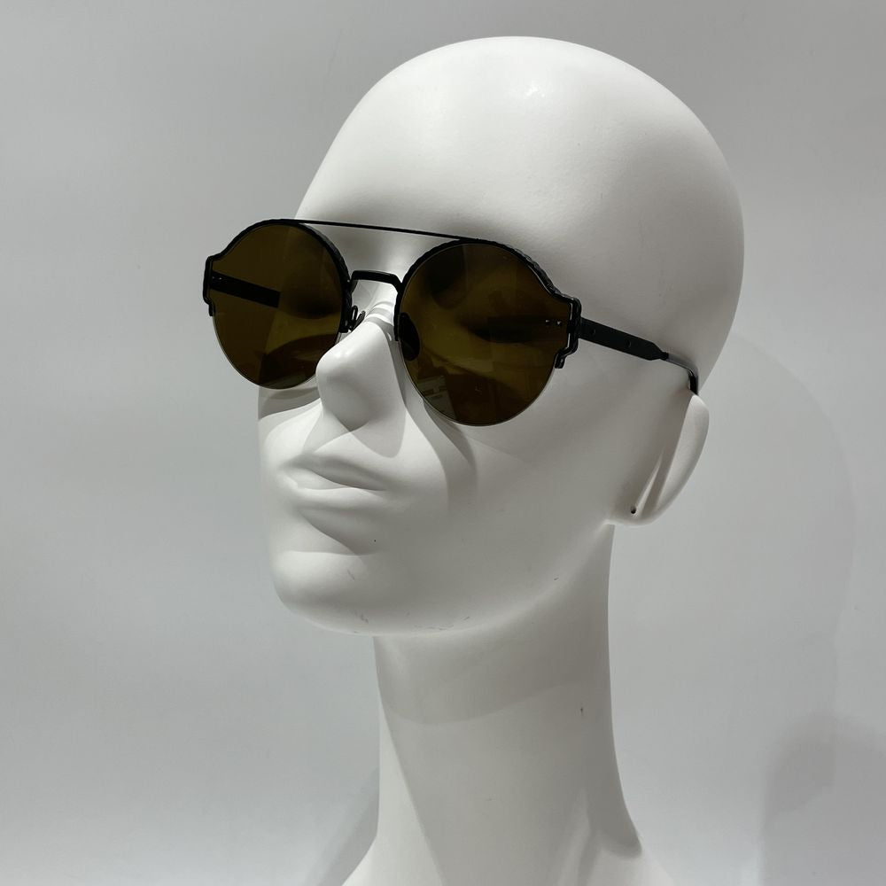 BOTTEGAVENETA Intrecciato Pilot Round Frame BV0013S Sunglasses Metal/Acetate Unisex [Used AB] 20240320