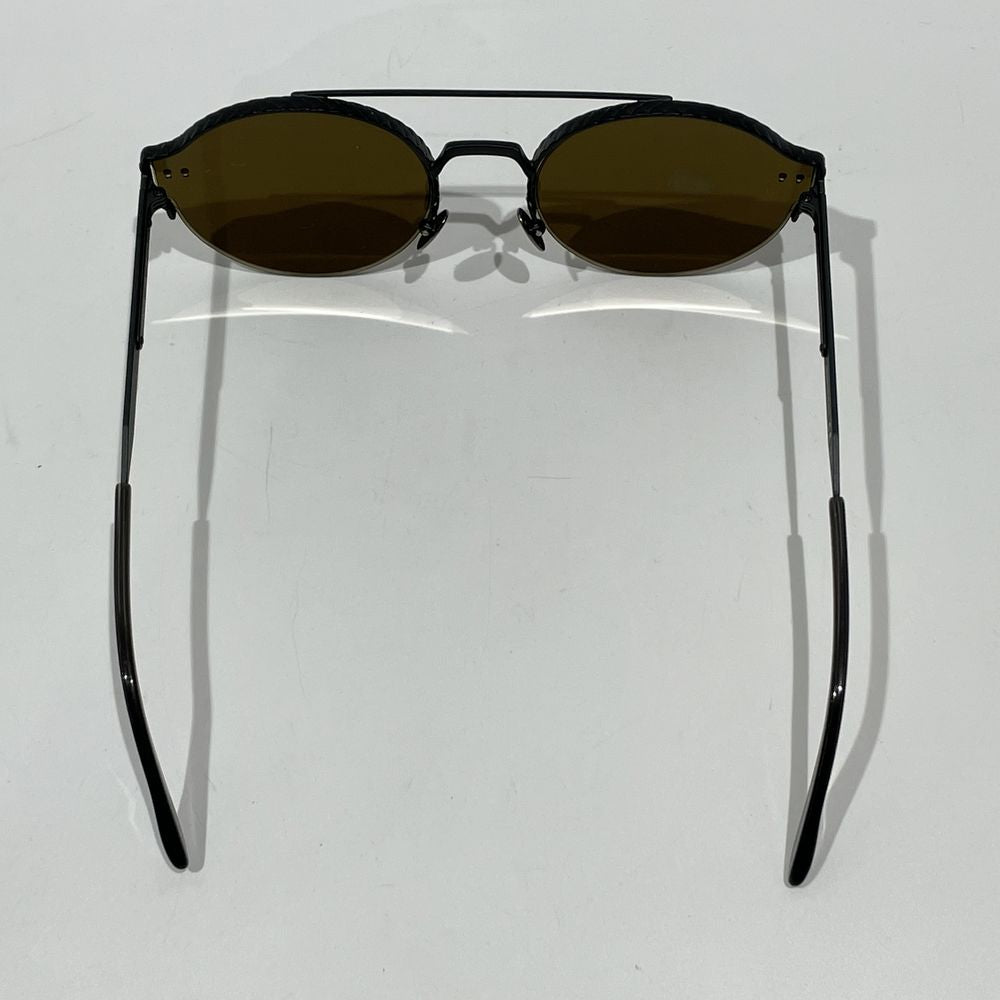 BOTTEGAVENETA Intrecciato Pilot Round Frame BV0013S Sunglasses Metal/Acetate Unisex [Used AB] 20240320