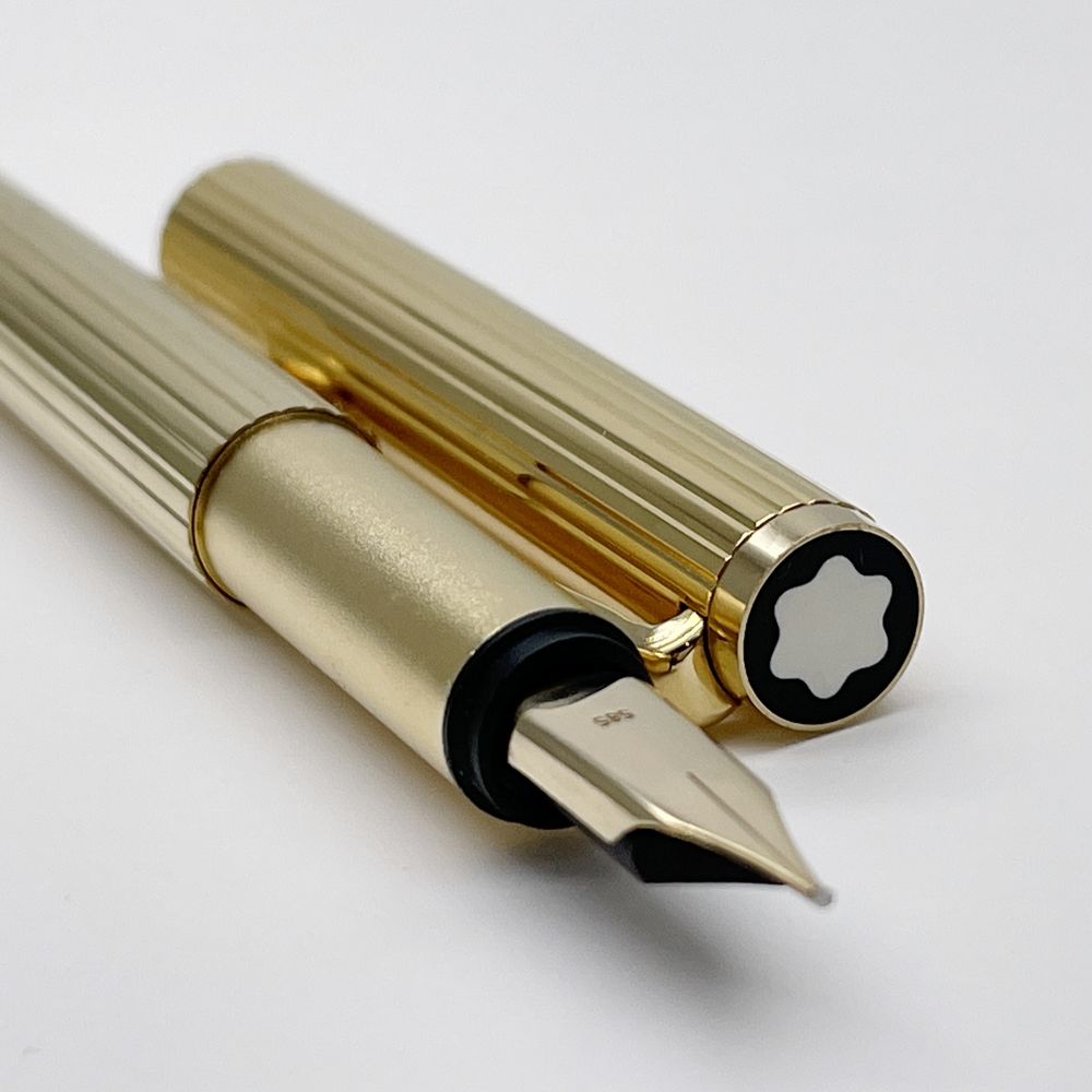 中古A/美品】MONTBLANC モンブラン ノブレス ペン先585 20金張り 両用式 ユニセックス 万年筆 ゴールド20458457