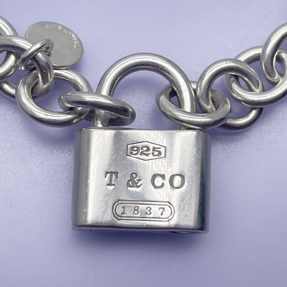 中古B/標準】TIFFANY&Co. ティファニー 1837 カデナ ロック ドーナツチェーン シルバー925 レディース ブレスレット  シルバー20458473